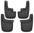 Husky Liners Mud Flap Set for GM Midsize Trucks 2015-2022, Front and Rear, Black Textured Plastic
