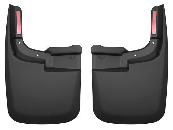 Husky Liners 58461 Front Mud Flaps for Ford F-250 2017-2022, Plastic, Black Textured Finish