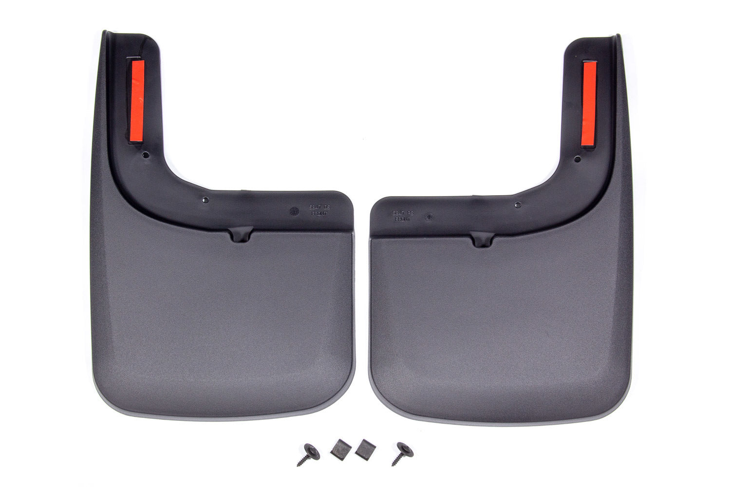 Husky Liners 58471 Front Mud Flaps for Ford F-250 with OE Flares, Black Textured Plastic