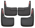 Husky Liners Part Number 58526 Front and Rear Mud Flaps for Ford Fullsize Trucks, Black Textured Plastic