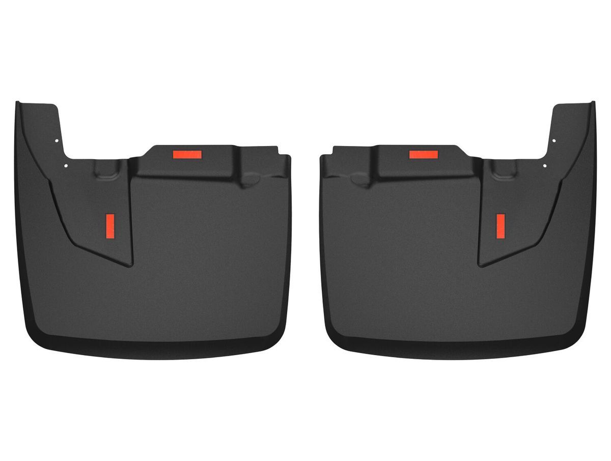 Husky Liners HSK59071 Dually Rear Mud Guards for Ram Fullsize Trucks, Black Textured Plastic, Pair