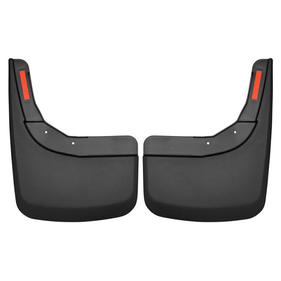 Husky Liners 59261 Rear Mud Flaps for GM Fullsize Trucks, Black Textured Plastic Pair
