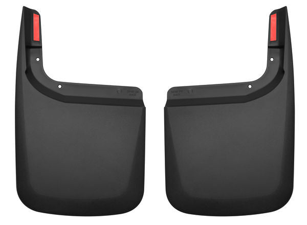 Husky Liners 59461 Rear Mud Flaps for Ford F-250 2017, Black Textured Plastic Pair