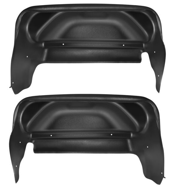 Husky Liners Part 79031 Rear Wheel Well Guards for GM Fullsize Trucks, Black Plastic, Pair