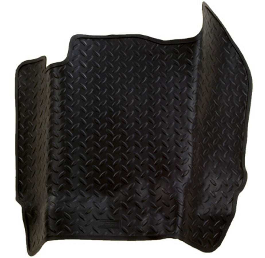 Husky Liners 82241 Floor Liner for GM Fullsize SUV and Truck with Center Hump, Classic Style, Black, Textured Plastic