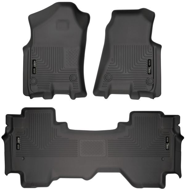 Husky Liners HSK94011 WeatherBeater Front and Second Row Floor Liners for Ram Fullsize Trucks