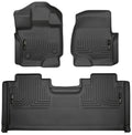 Husky Liners WeatherBeater Front and Second Row Floor Liners for Ford Fullsize Trucks 2015-2024