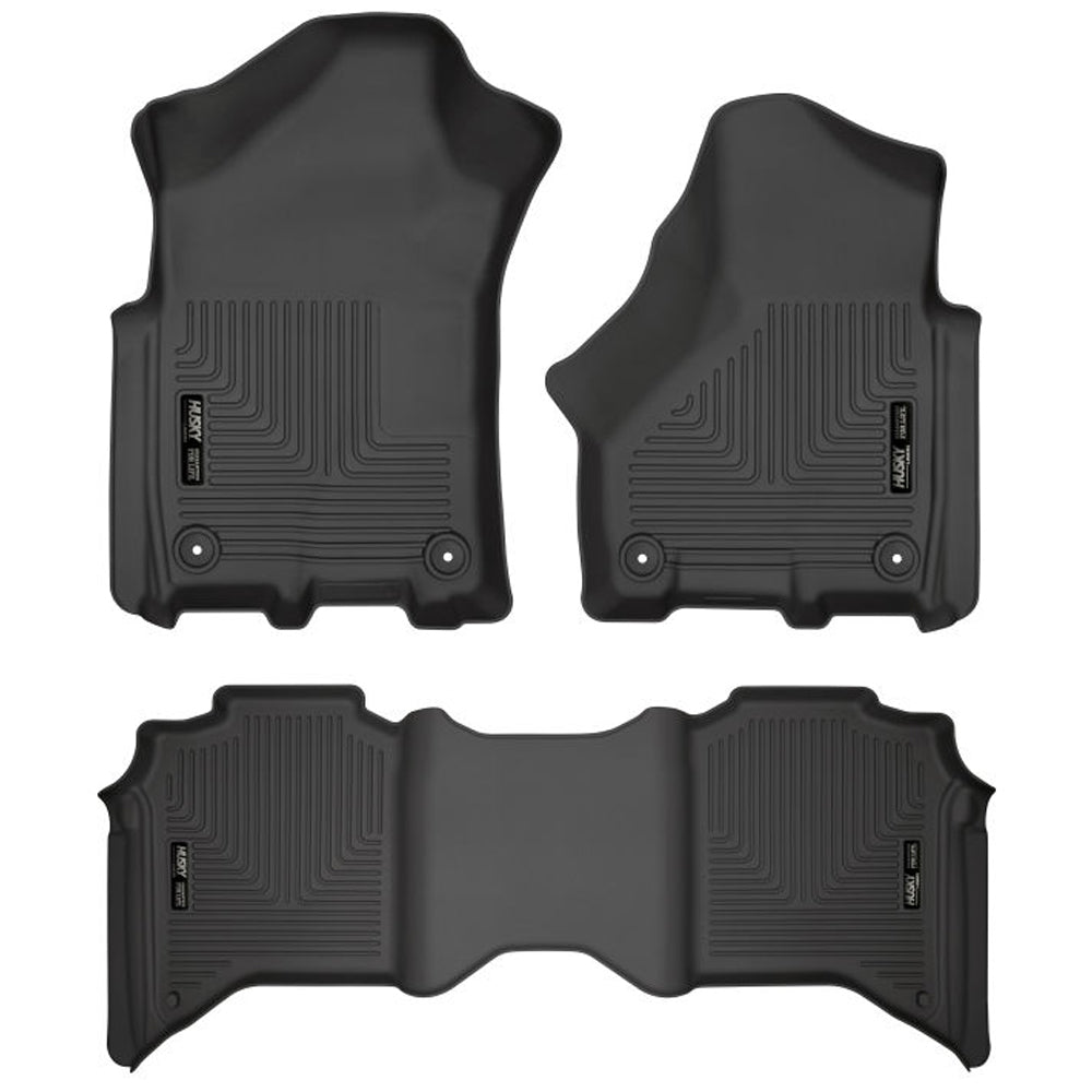Husky Liners HSK94111 WeatherBeater Front and Second Row Floor Liners for Ram Fullsize Truck 2019-2024