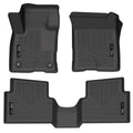 Husky Liners 95051 Weatherbeater Floor Liners for Ford Compact Trucks, Front and Second Row, Black Textured Plastic