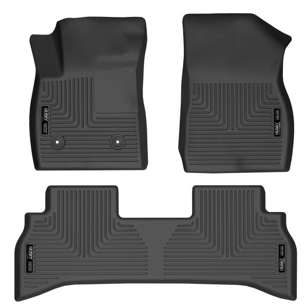 Husky Liners WeatherBeater Series Front and Second Row Floor Liners for GM Compact SUVs 2021-2024