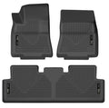 Husky Liners WeatherBeater Front and Second Row Floor Liners for Tesla Model Y 2020-2023, Black Textured Plastic