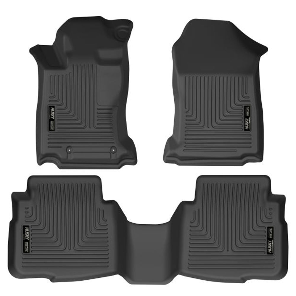 Husky Liners WeatherBeater Front and Second Row Floor Liners for Subaru Legacy and Outback 2020-2024