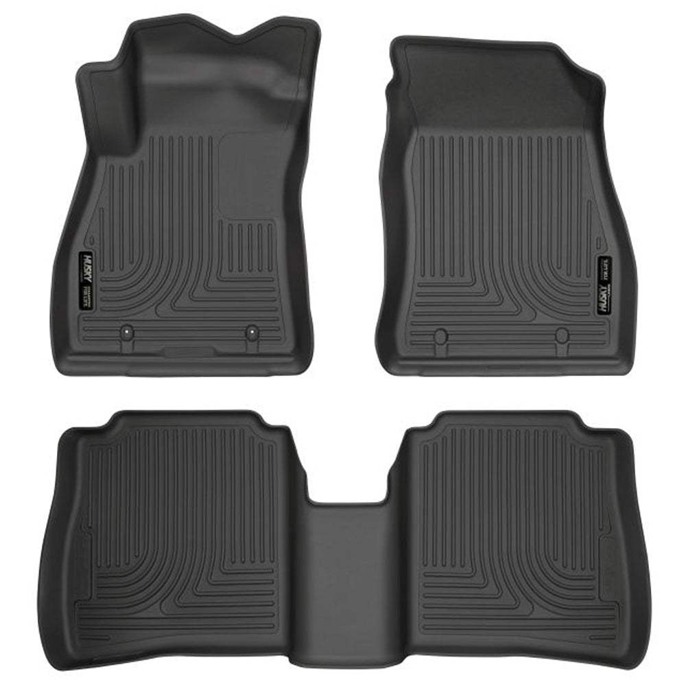 Husky Liners WeatherBeater Front and Second Row Floor Liners for Nissan Sentra 2014-2018