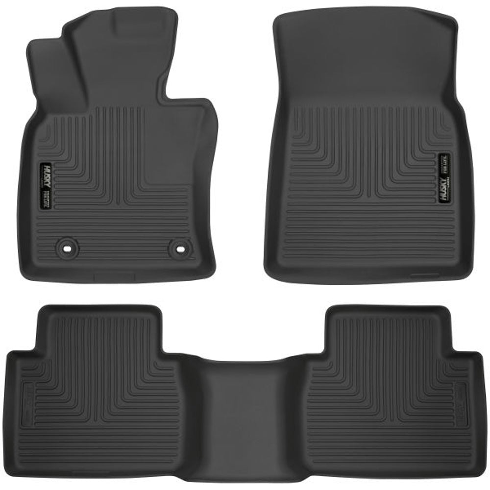 Husky Liners WeatherBeater Front and Second Row Floor Liners for Toyota Camry 2018-2020