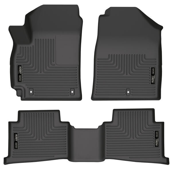 Husky Liners WeatherBeater Series Front and Second Row Floor Liners for Ford Compact SUVs 2020-2023