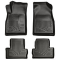 Husky Liners 98181 WeatherBeater Front and Second Row Floor Liners for Chevy Volt 2011-2015, Black, Textured Plastic