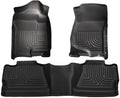 Husky Liners WeatherBeater Front and Second Row Floor Liners for GM Crew Cab Pickup Trucks 2007-2014