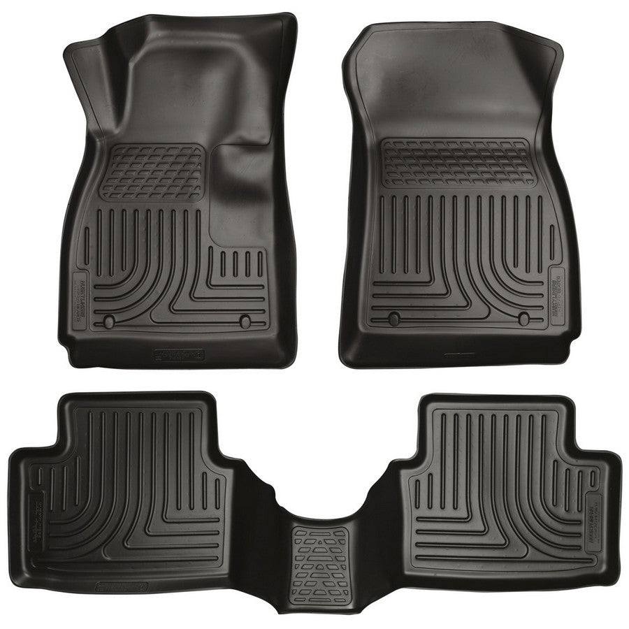 Husky Liners WeatherBeater Front and Second Row Floor Liners for GM Compact SUVs 2013-2022