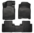 Husky Liners 98451 WeatherBeater Front and Second Row Floor Liners for Honda CR-V 2012-2014, Black Textured Plastic