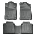 Husky Liners 98512 WeatherBeater Front and Second Row Floor Liners for Toyota Camry 2007-2011, Gray Textured Plastic