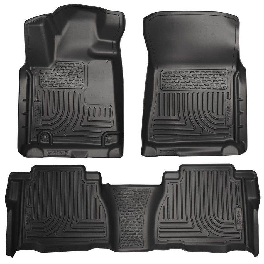 Husky Liners 98581 WeatherBeater Front and Second Row Floor Liners for Toyota Tundra CrewMax 2007-2011