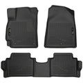 Husky Liners WeatherBeater Floor Liners for Hyundai Elantra 2017-2020, Front and Second Row, Black Textured Plastic