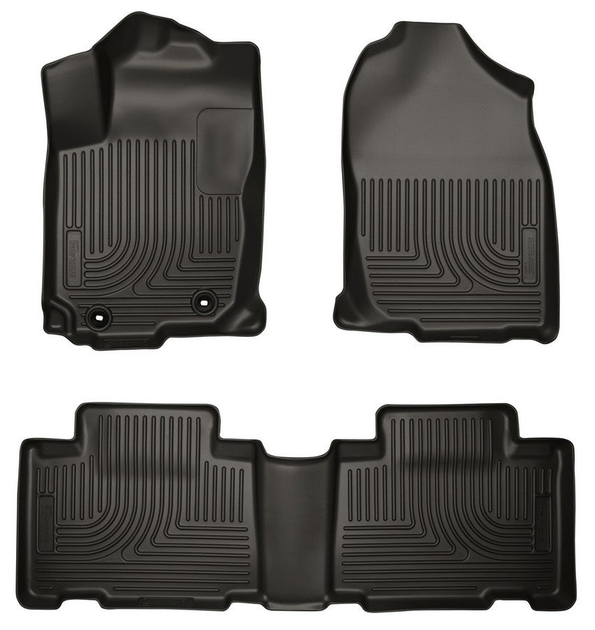 Husky Liners WeatherBeater Front and Second Row Floor Liners for Toyota Compact SUV 2013-2018