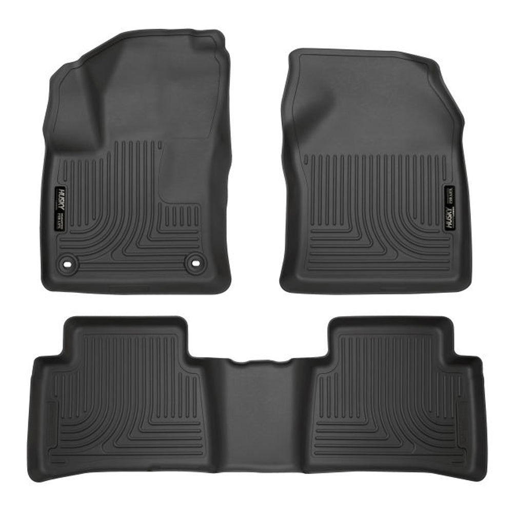 Husky Liners 98991 WeatherBeater Front and Second Row Floor Liners for Toyota Prius 2016-2022