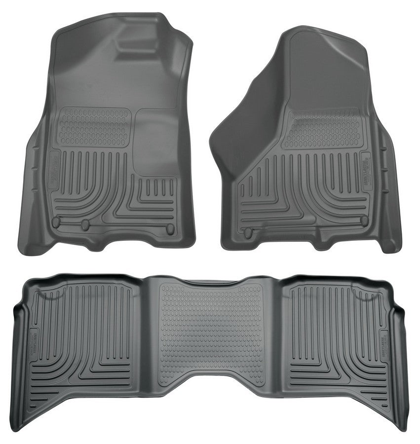 Husky Liners HSK99002 WeatherBeater Front and Second Row Floor Liners for Dodge Ram 1500 Crew Cab 2009-2014