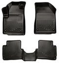 Husky Liners WeatherBeater Floor Liners for Dodge Dart 2013-2015, Front and Second Row, Black Textured Plastic
