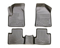 Husky Liners 99031 WeatherBeater Front and Second Row Floor Liners for Jeep Cherokee 2014-2015, Black Textured Plastic