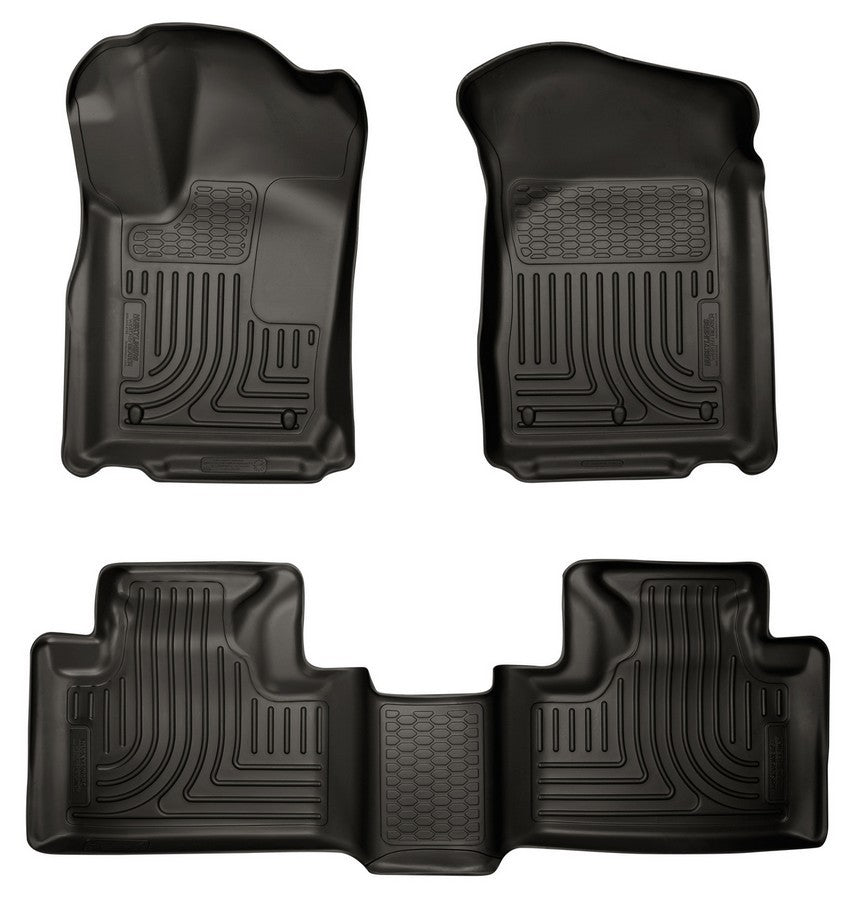 Husky Liners WeatherBeater Front and Second Row Floor Liners for Dodge Durango 2011-2014