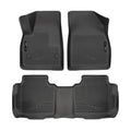 Husky Liners WeatherBeater Front and Second Row Floor Liners for GM Midsize SUVs, Black Textured Plastic