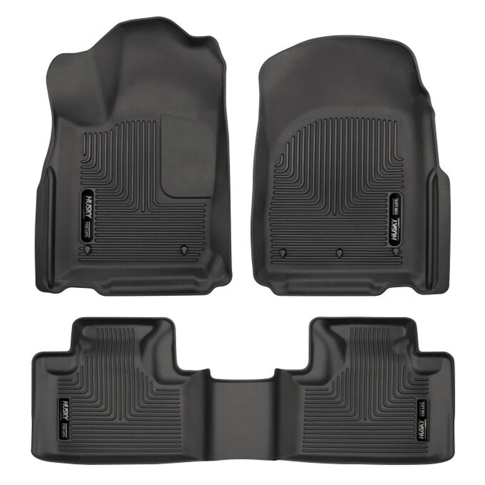 Husky Liners 99151 WeatherBeater Front and Second Row Floor Liners for Dodge Jeep Grand Cherokee 2016-2018