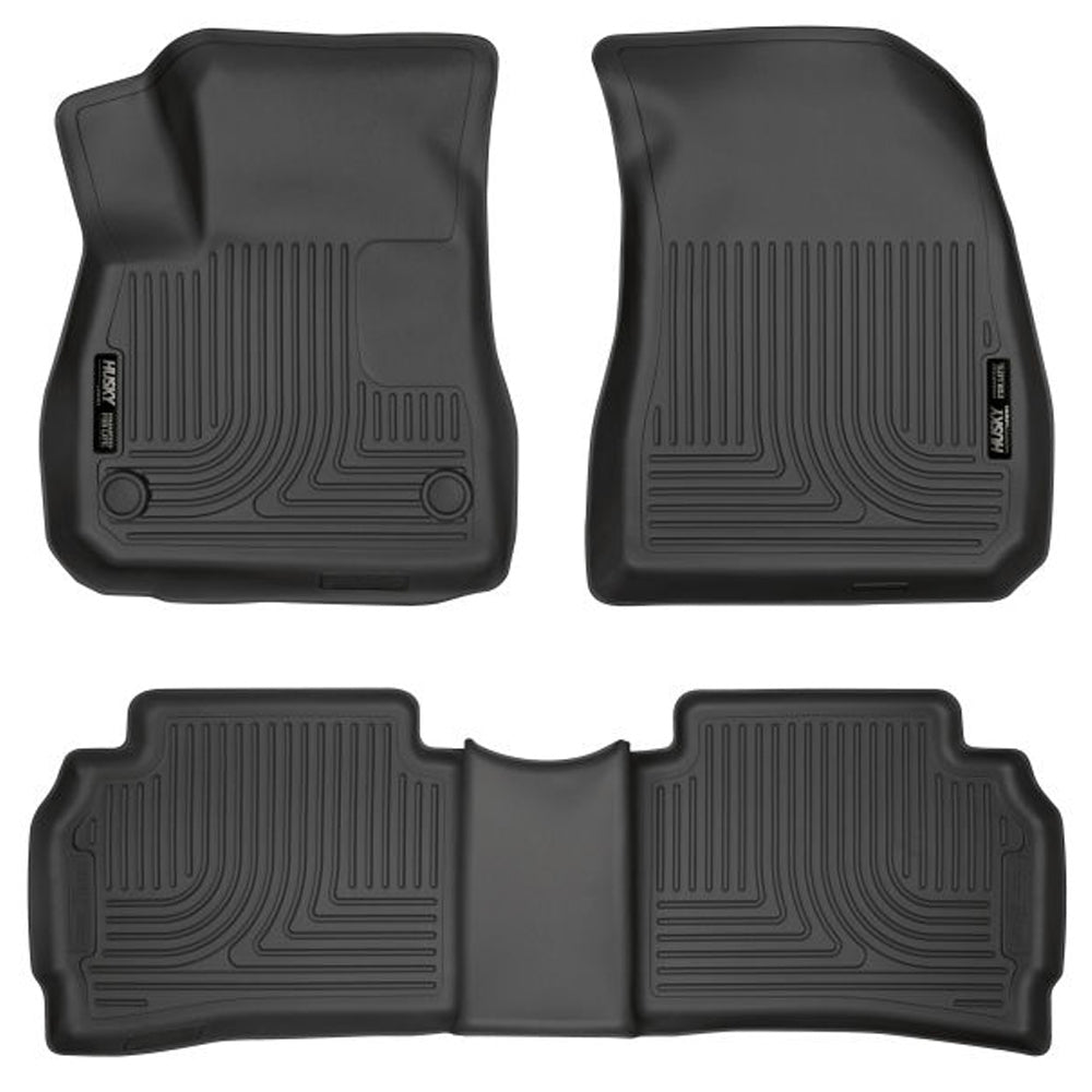 Husky Liners WeatherBeater Front and Second Row Floor Liners for Chevrolet Malibu 2016-2024
