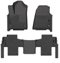 Husky Liners WeatherBeater Front and Second Row Floor Liners for Jeep Wagoneer 2022, Black Textured Plastic