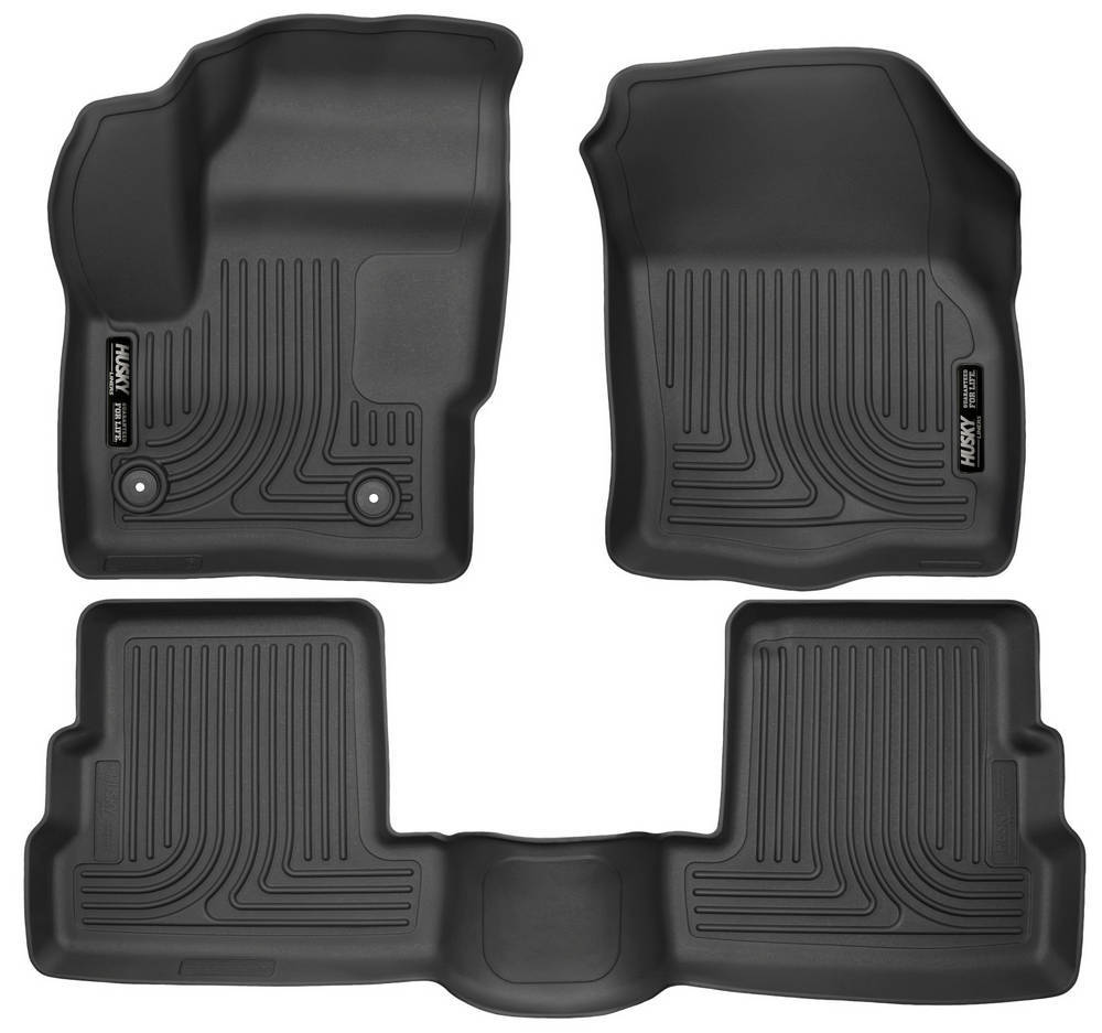 Husky Liners WeatherBeater Front and Second Row Floor Liners for Ford Compact SUVs 2015-2019