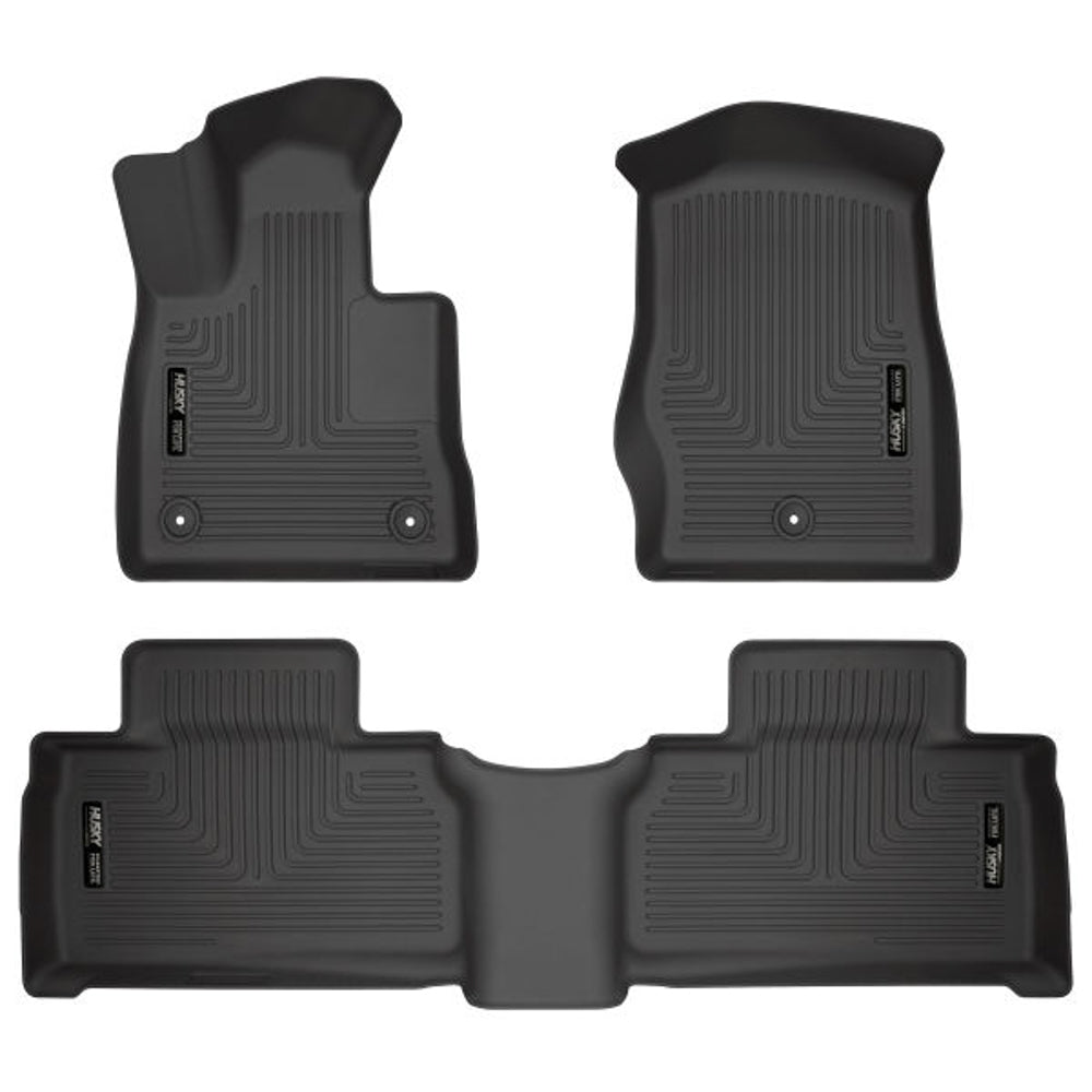 Husky Liners WeatherBeater Front and Second Row Floor Liners for Ford Midsize SUVs