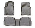 Husky Liners 99561 WeatherBeater Front and Second Row Floor Liners for Toyota Tacoma 2014-2015, Black Textured Plastic