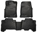 Husky Liners WeatherBeater Front and Second Row Floor Liners for Toyota 4Runner 2013-2016, Black Textured Plastic