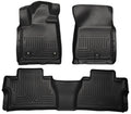 Husky Liners 99581 WeatherBeater Front and Second Row Floor Liners for Toyota Tundra CrewMax, Black, Textured Plastic