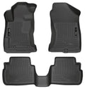 Husky Liners WeatherBeater Floor Liners for Subaru Crosstrek and Impreza, Front and Second Row, Black Textured Plastic