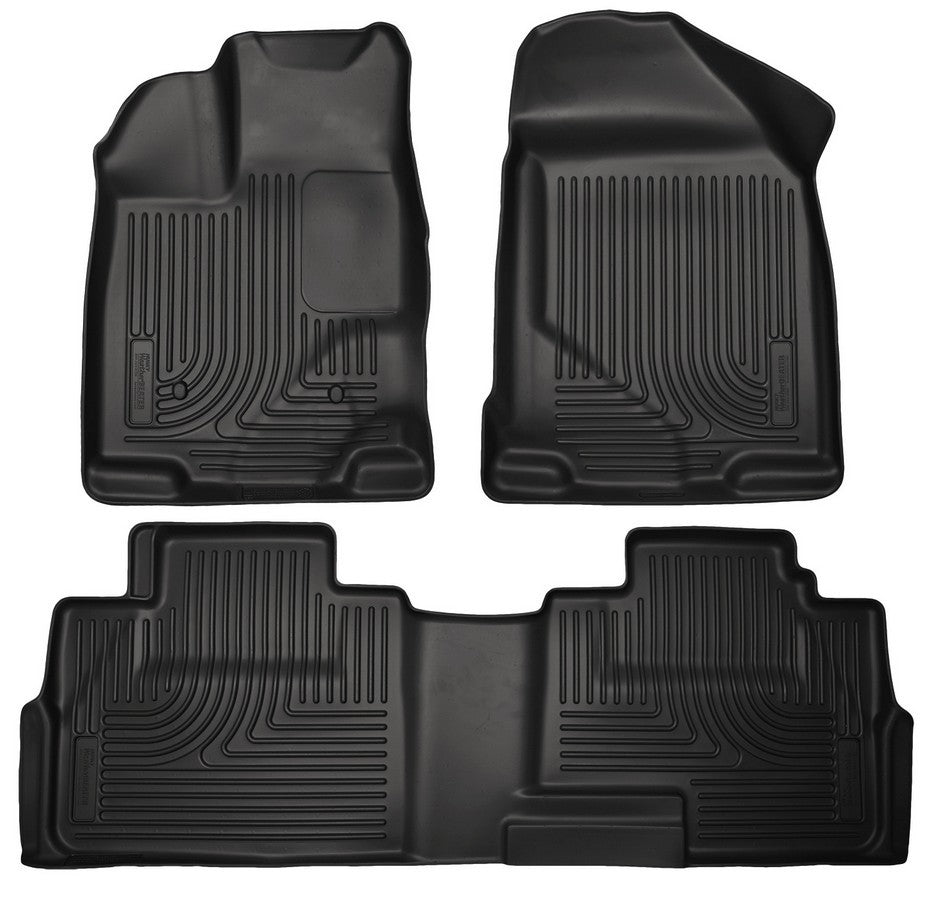 Husky Liners WeatherBeater Front and Second Row Floor Liners for Ford Midsize SUVs, 2007-2015