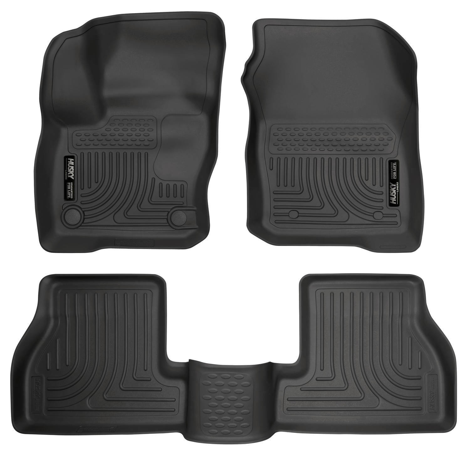 Husky Liners HSK99771 WeatherBeater Front and Rear Floor Liners for Ford Focus 2016-2018