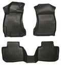 Husky Liners 99801 WeatherBeater Front and Second Row Floor Liners for Subaru Impreza 2012-2016, Black, Textured Plastic