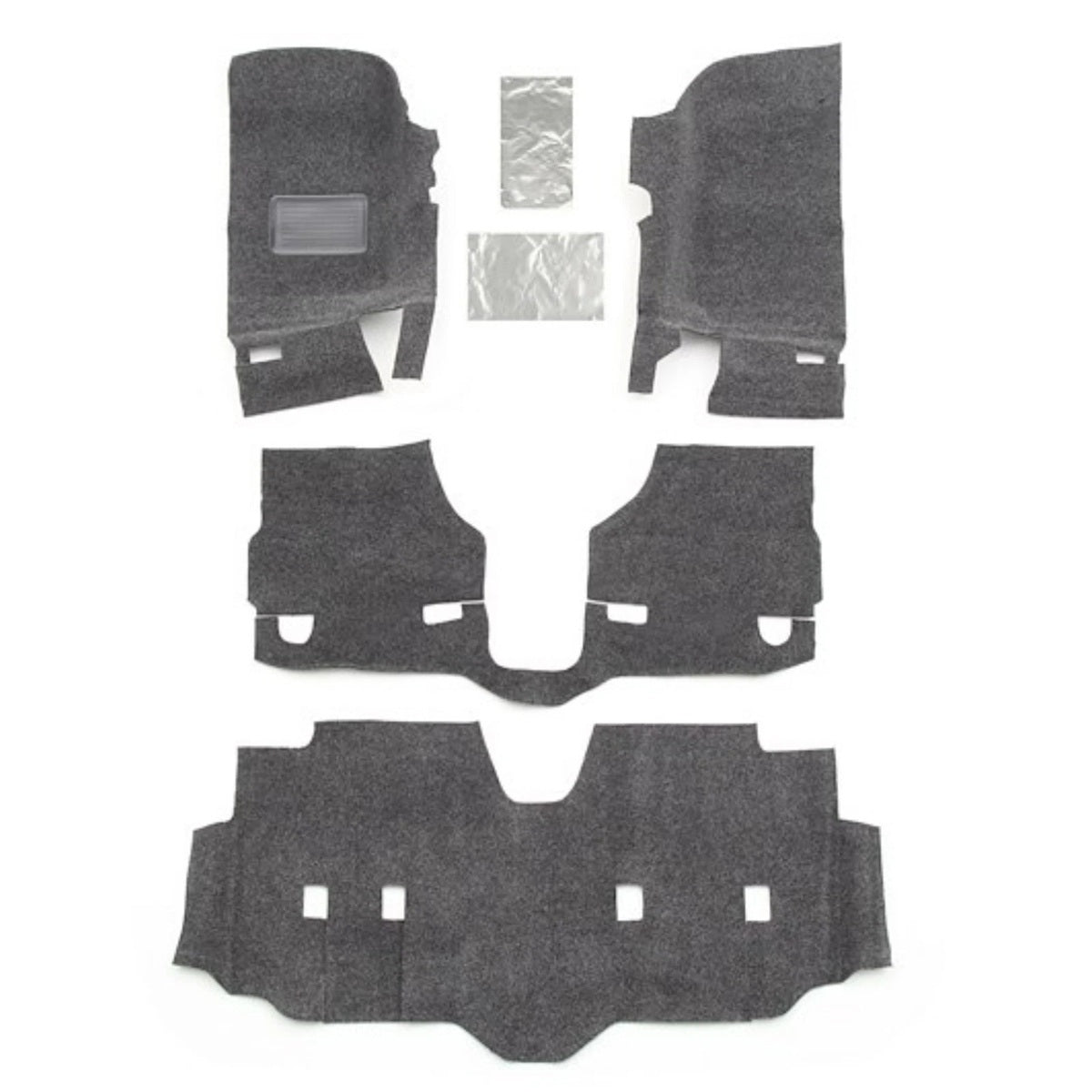 Husky Liners HBRJK07F4 Guardian Comfort Floor and Cargo Liner for Jeep Wrangler JK 2007-2018, 4-Door, Gray