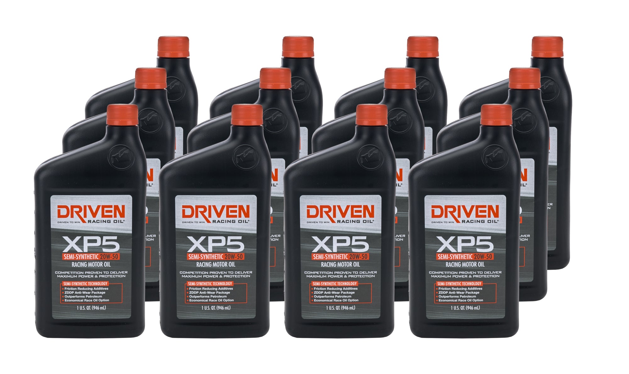 Driven Racing Oil XP5 20W50 Semi-Synthetic Motor Oil Case of 12 Quarts