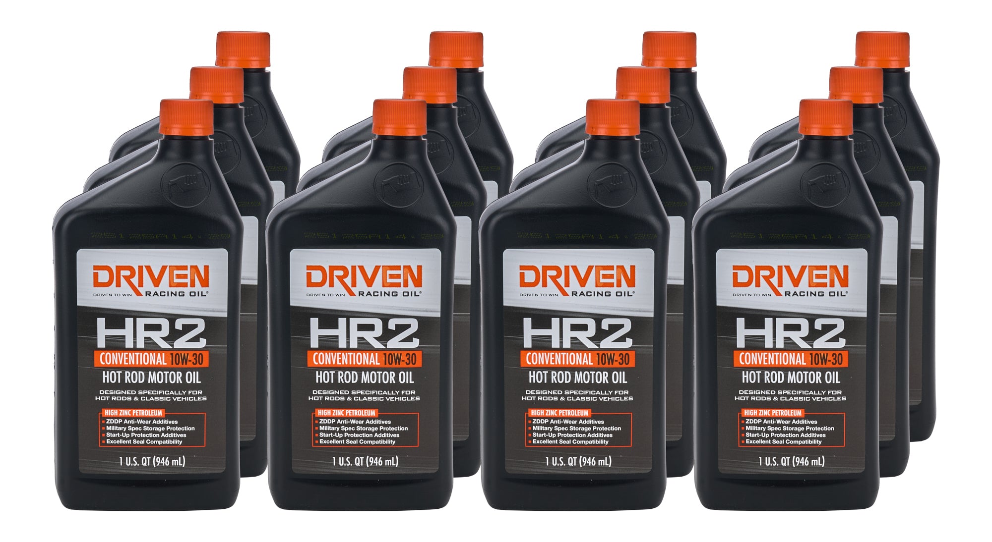 Driven Racing Oil HR2 10W30 Conventional Motor Oil Case of 12 Quarts
