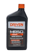 Driven Racing Oil MR50 15W50 Marine Synthetic Motor Oil, High Zinc, 1 Quart Bottle