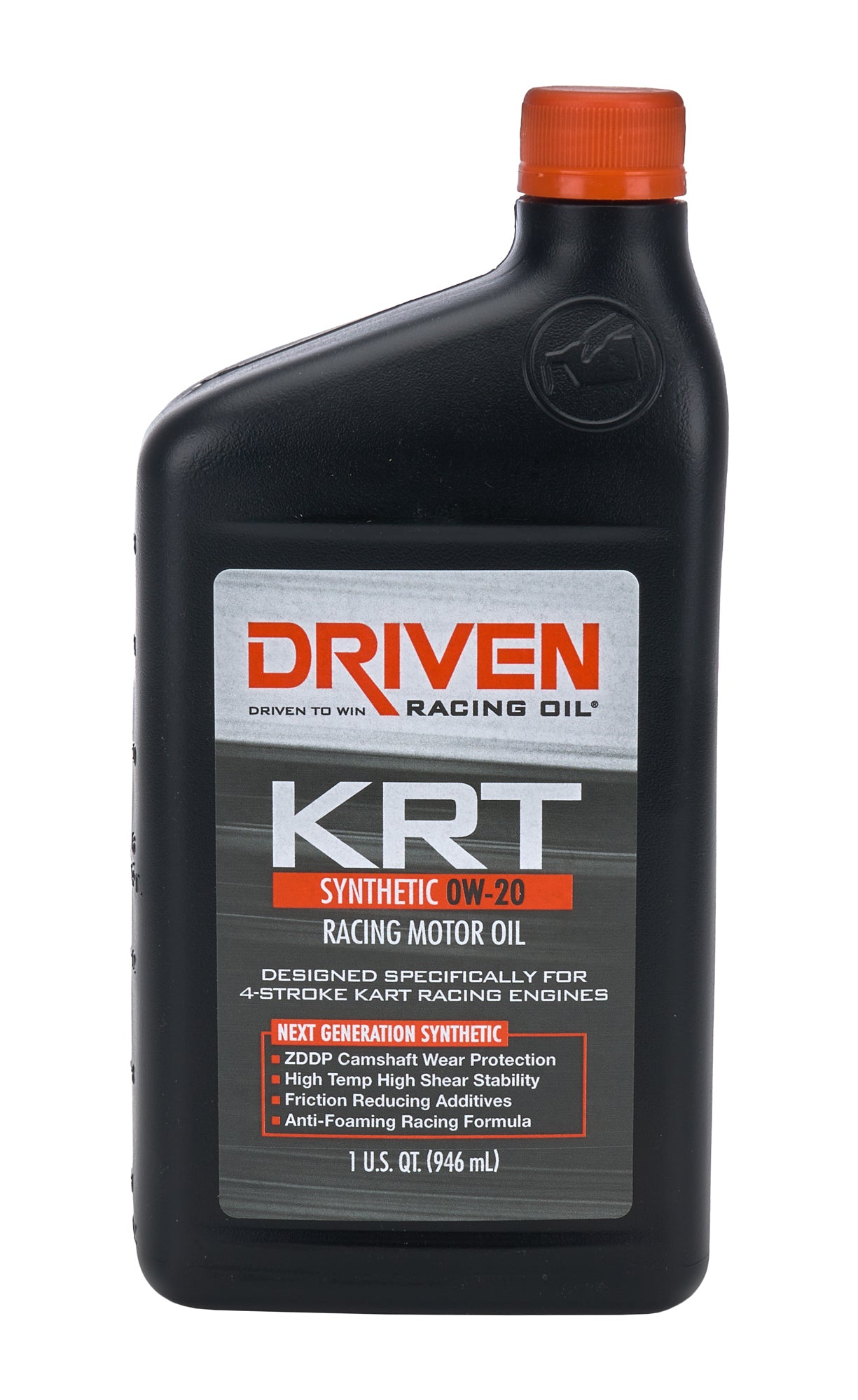 Driven Racing Oil KRT 03406 0W20 Synthetic Engine Oil for 4-Stroke Kart Engines, 1 Quart Bottle